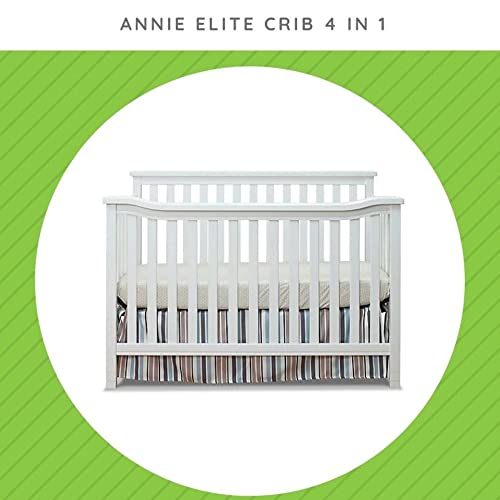Image of Toddler Bed Safety Guard Rail for Sorelle Convertible Cribs - Solid Wood Rail for Convertible Crib to Toddler Bed Conversion - Safety Bed Rail for Children (Model #148, White)