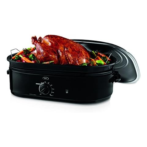 Oster Roaster Oven with Self-Basting Lid, 18 Quart, Black (CKSTRS18-BSB-W) Cover