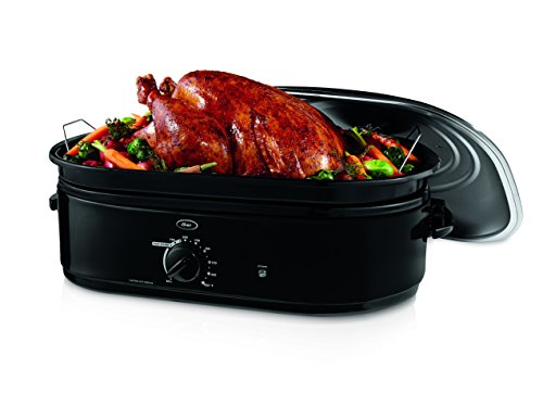 Comparison: Best Turkey Roaster Oven 8 Oster CKSTRS18-BSB-W 18-Quart Roaster Oven with Self-Basting Lid, Black