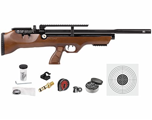 Wearable4U - Hatsan FlashPupQE .177 Cal Air Rifle with Included 100x Paper Targets and 500x .177cal Pellets Bundle