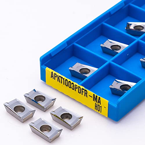 10PCS APKT1003 MA H01 Fresa de Carburo para Fresado CNC miniatura 5