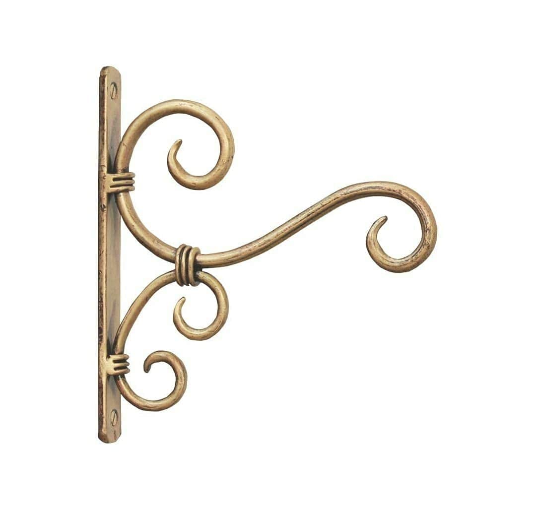 SHILPIKARMAN FURNITURE Wall Bracket for Hanging | Planter | Wind Chime | Tea Light Holder | Indoor | Outdoor | Each Size L7.5 X W1 X H7.5 Inches | Pack of 2 (Design_One)-image-27