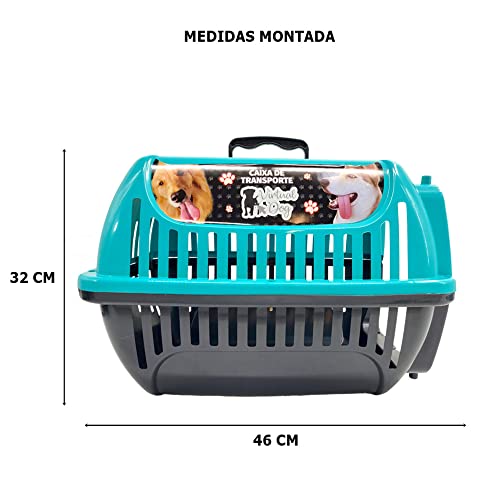 Caixa de Transporte Pet N2 Cães Gatos BrinqPet Cor: Verde