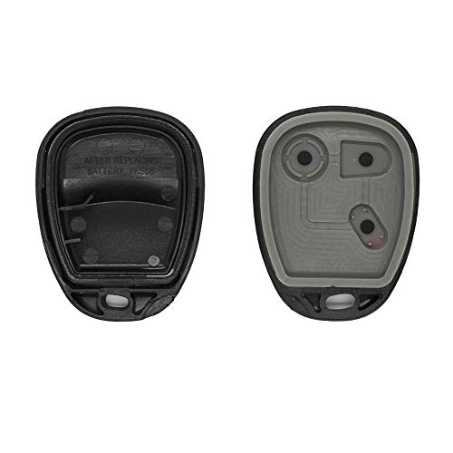 BROVACS 2 PCS Replacement Key Shell Compatible with CHEVROLET GMC CADILLAC HUMMER SATURN PONTIAC 3 Button Keyless Entry Remote Key Case Fob PG655BKSx2 - Image 2