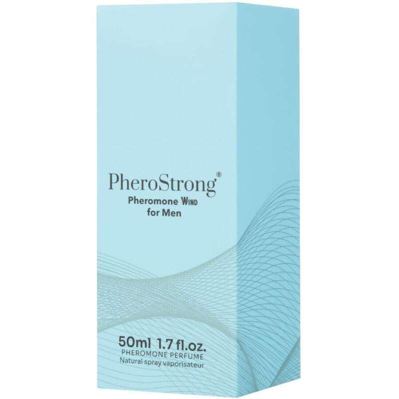Wind for Men Eau de parfum aux phéromones, parfum frais boisé avec bergamote, angélique, patchouli, ambre et musc, 50 ml