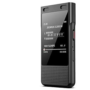 Digitale voicerecorder BENJIE 16 GB mini digitale voicerecorder met MP3, compacte recorder met kleurendisplay, voor…