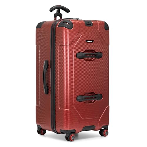 Image of Traveler's Choice Maxporter II Polycarbonate Hardside Trunk with Spinner Wheels, Red, 31-Inch Large Trunk