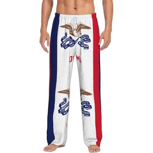 Pantalon de pyjama chaud flanelle homme avec poches et taille élastique confortable