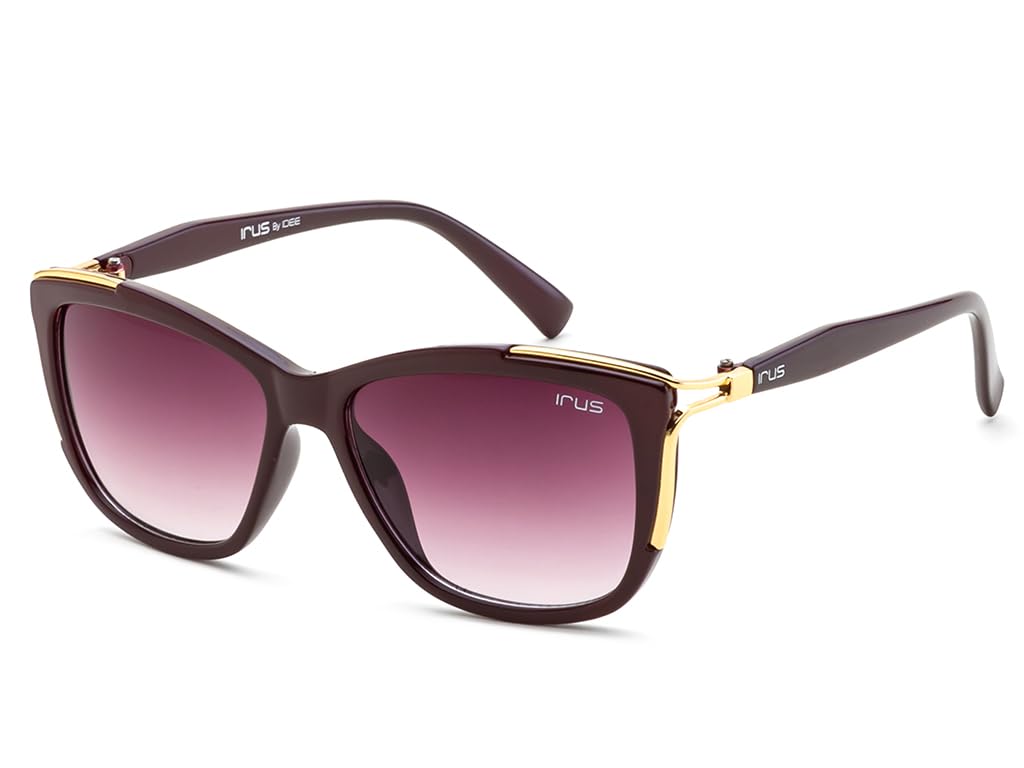 IRUS 100% UV protected sunglasses for Women | Size- Large | Shape- Square | Model- IRS1208C3SG - Review, Price and Buying Guide