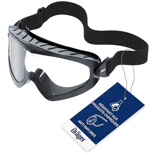Lunettes-masques anti-buée Dräger X-pect 4400 robustes et noires