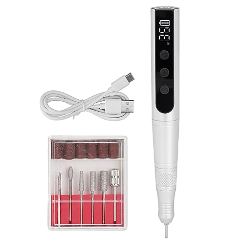 Pulidor de uñas eléctrico de 35000 rpm inalámbrico para manicura y pedicura en casa