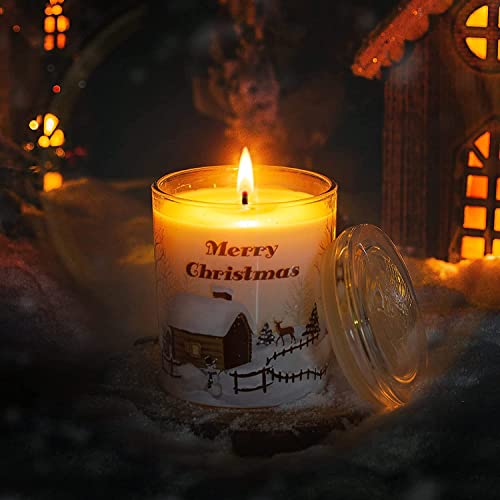 Christmas Candle Gifts For Women, Large Fir Candles For Home Scented 11.3 Oz Pine Soy Wax Jar Candle, Pine Fragrance Winter Candles For Christmas Decorations, Birthday Holiday Gift Christmas Gifts #TOP3