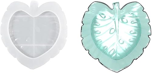 Miniatura 3 de Moldes de silicona, 3 piezas de hojas de molde de silicona hojas de molde de fundición bandeja de moldes de bandeja de bricolaje posavasos bandeja