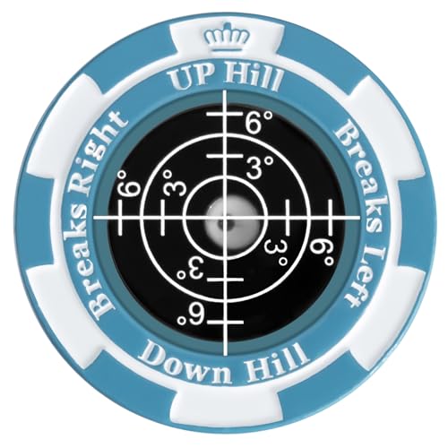 Prodigora SlopeMaster ProGreen Reader - Golf Ball Marker with High Precision Green Reading Aid Golf Accessories for Men Women (Blue&Black)