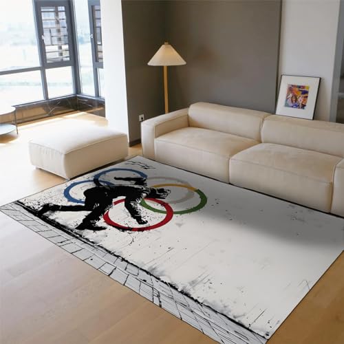Tapis de sol antidérapants graffiti pour une chambre dynamique - 2