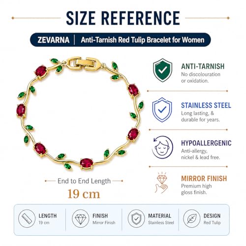 Image of Trending Tulip Bracelet for Women Stylish | Silver and Gold Toned Crystal Floral Tulip Bracelet for Girls & Women | Rapunzel Inspired | Romantic Gift Jewellery