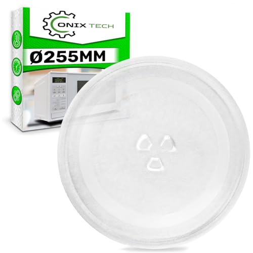 Plateau Micro Onde Ø 25,5 mm - Base à 3 Pieds - avec le Code Original 3517203600 3517203610 pour Daewoo DE74-00027A DE7400027A pour Samsung 00089530 00260948...