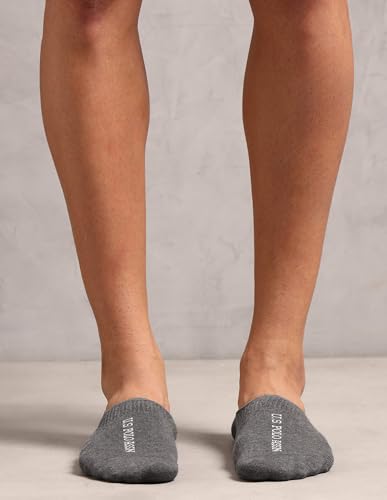 Image of U.S. POLO ASSN. Men's ES013 Cotton Stretch No Show Socks - Pack Of 3