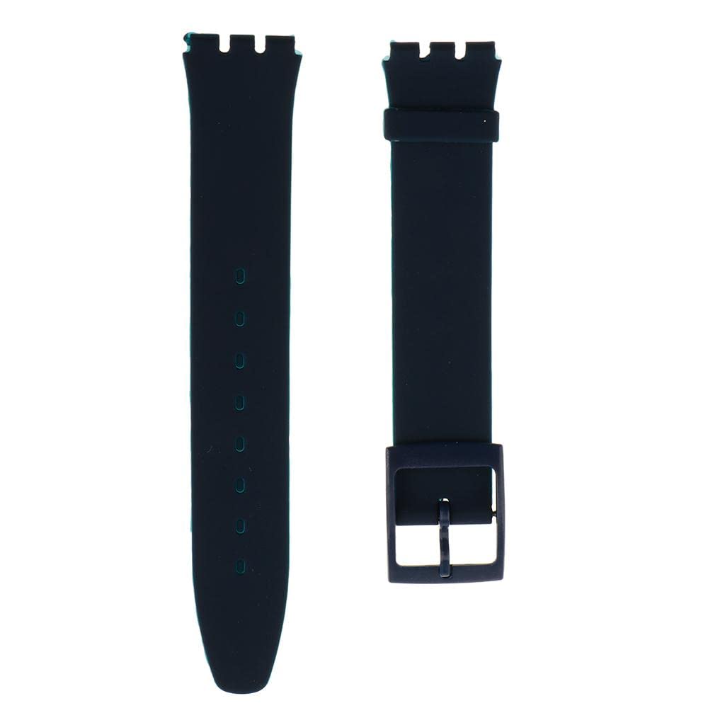 MYADDICTION 16mm Silicone Waterproof Watchband Strap Deployment Clasp Navy Blue Jewelry & Watches | Watches, Parts & Accessories | Wristwatch Bands (B0CGVHL39M) Amazon Price History, Amazon Price Tracker