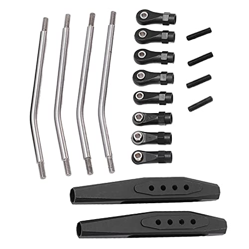 Dilwe Rc Rear Trailing Arms, Metal Remote Control Truck Rear Trailing Arms With Link Rod Linkage Accessory Compatible With Axial Rr10 90048 90053 Car Rc Accessories(Black) #TOP18