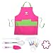 Curious Chef TCC50186 11-Piece Kids' Chef Kit, Pink/Green