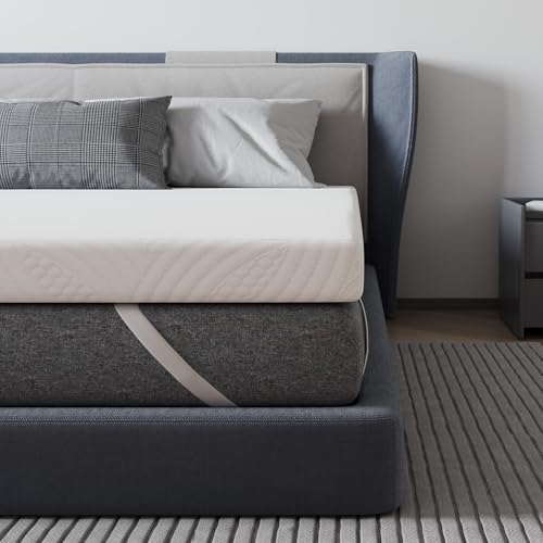 Avenco Sobrecolchón 135x190 7.5cm, Topper de Espuma Confort Fresco, Certificado CertiPUR-US para Hogar Saludable, Cubre Colchón Transpirable, Funda con Cremallera Lavable