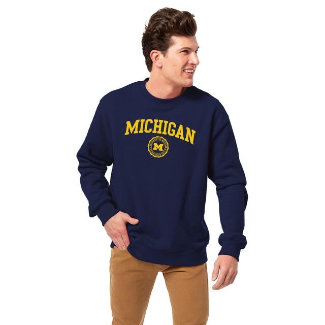 Image of Ivysport Crewneck Sweatshirt for College, Heritage Logo, Color, Adult Unisex