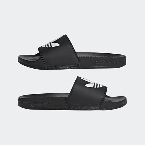 adidas Originals mens Adilette Lite Slide,Core Black/White/Core Black,6 US