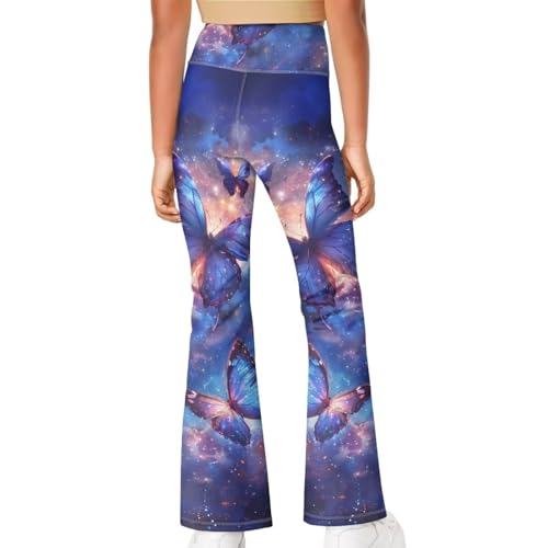 Sport Legging High Wasit Trousers Sport Tights Stretchy Capri Legging Girls Yoga Pants Size 9T 10T4