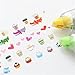 QQLADY Joyfullift Decorative Pens, Joyful Lift DIY Cute Animals Press Type Decorative Pen,Cartoon Floral Sticker Tape Pen (5PCS-d,S)