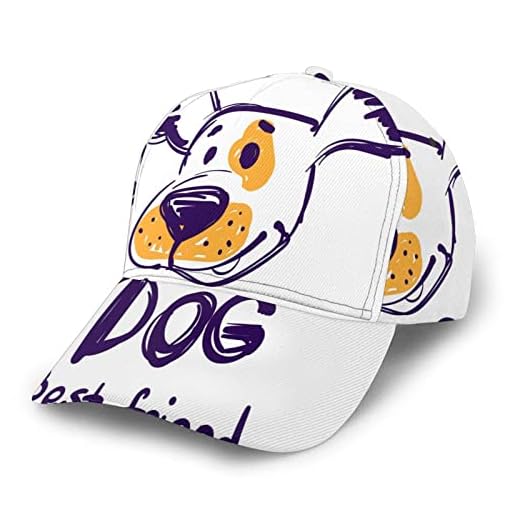 Hund ansikte hatt baseballkeps abstrakt tecknat djur näsa bästa vän vovve husdjur valp leende vit baseballkeps unisex solskydd hatt vuxna pappa hatt justerbar truckerkeps för kvinnor män, pojkar flickor