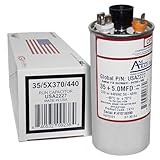 Goodman CAP050350440RSP • 35 + 5 uf / Mfd 370 / 440 VAC AmRad Replacement Round Dual Universal Capacitor • Made in the U.S.A.