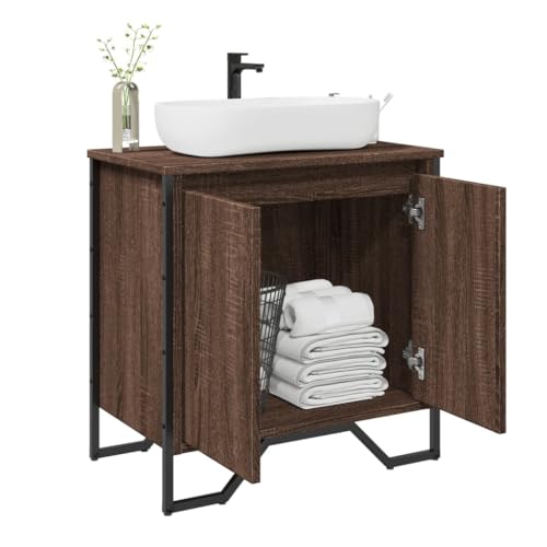 KTHLBRH Armario para Lavabo de Baño con Amplio Espacio de Almacenamiento y Diseño Ahorrador de Espacio, Material de Madera de Ingeniería Resistente a la Humedad