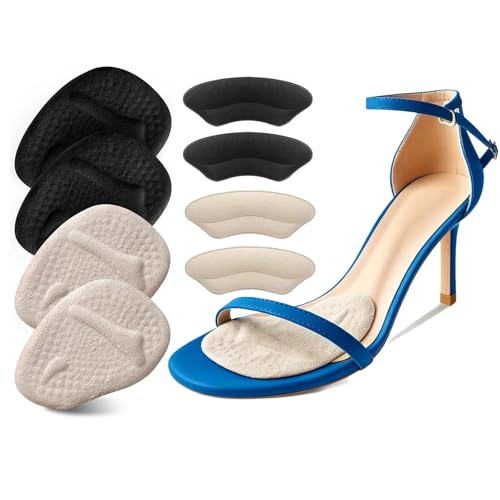 Metatarsal Pads, Ball of Foot Cushions for Women, No-Slip Heel Pads