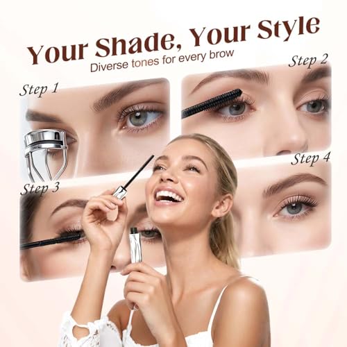 Image of Metal Wand Waterproof Mascara Quick Drying Volumizing Lengthening,2PCS | Smudge-Free, Long Wear, Natural 3D Lashes, Curling Formula, Daily & Travel Use