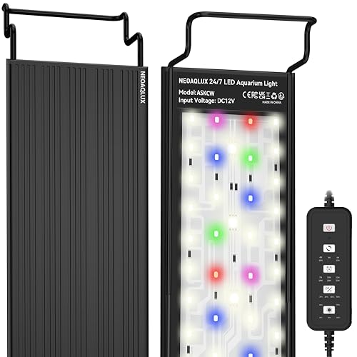 NEOAQLUX 24/7 LED Aquarium Light for 18-24 Inch Plant &