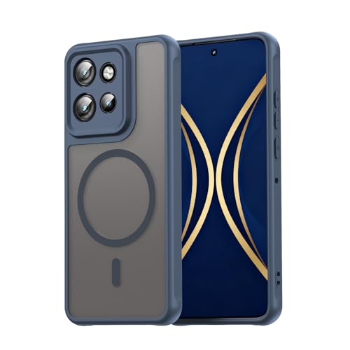 Image of Compatible with Motorola ThinkPhone 25 Case Cover,Compatible with MagSafe,Anti-Fall,Compatible with Motorola Edge 60 Neo XT2509-1 Cell Protective Phone Case Blue