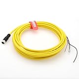 M8 B-Code - Cable hembra a cable desnudo de repuesto para Cognex in-Sight Micro 2000/1000/7000 Series IO Line CCB-M8IO, cable de conexión de sensor de visión industrial de 2 m