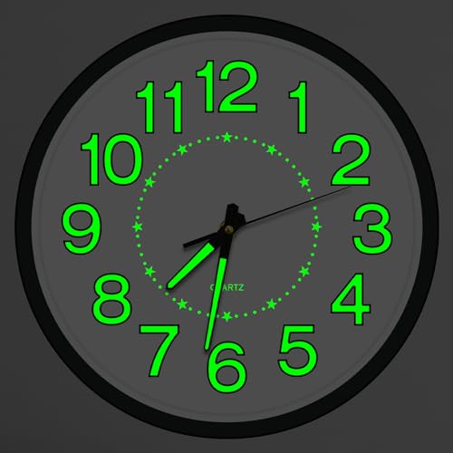 ALEENFOON Horloge Murale Lumineuse Design Moderne 30cm/12