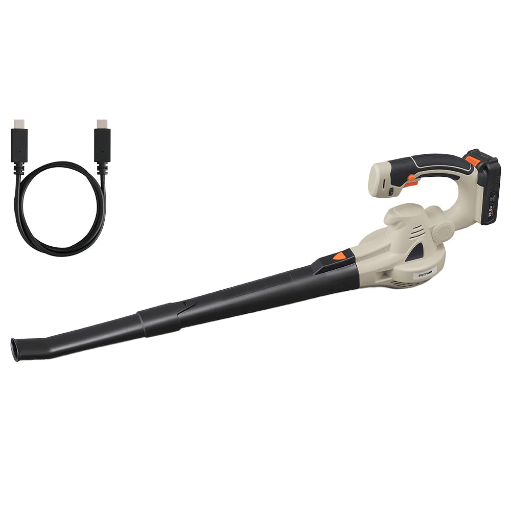 アイリスオーヤマ 充電式ブロワ 18V Type-C充電式 50分稼働 JB181TC サンドベージュ