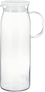 IKEA ピッチャー 耐熱:おすすめ&選び方ガイド 8 iwakiイワキ AGCテクノグラス 耐熱ガラス 麦茶ポット ピッチャー 1リットル 丸型 冷水ポット 冷水筒 ジャグ KT294-W