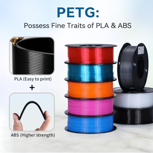 Image of RepRapper PETG 3D Printer Filament 1.75mm, 10 x 1KG Assorted Colors Pack