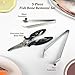 COO KORA Fish Bone Tweezers/Fishing Pliers, 304 Stainless Steel, Tweezers/Pliers for All Types of Fish, Professional Seafood Tools, Durable, Easy to Clean, Dishwasher Safe, (3 Pieces)