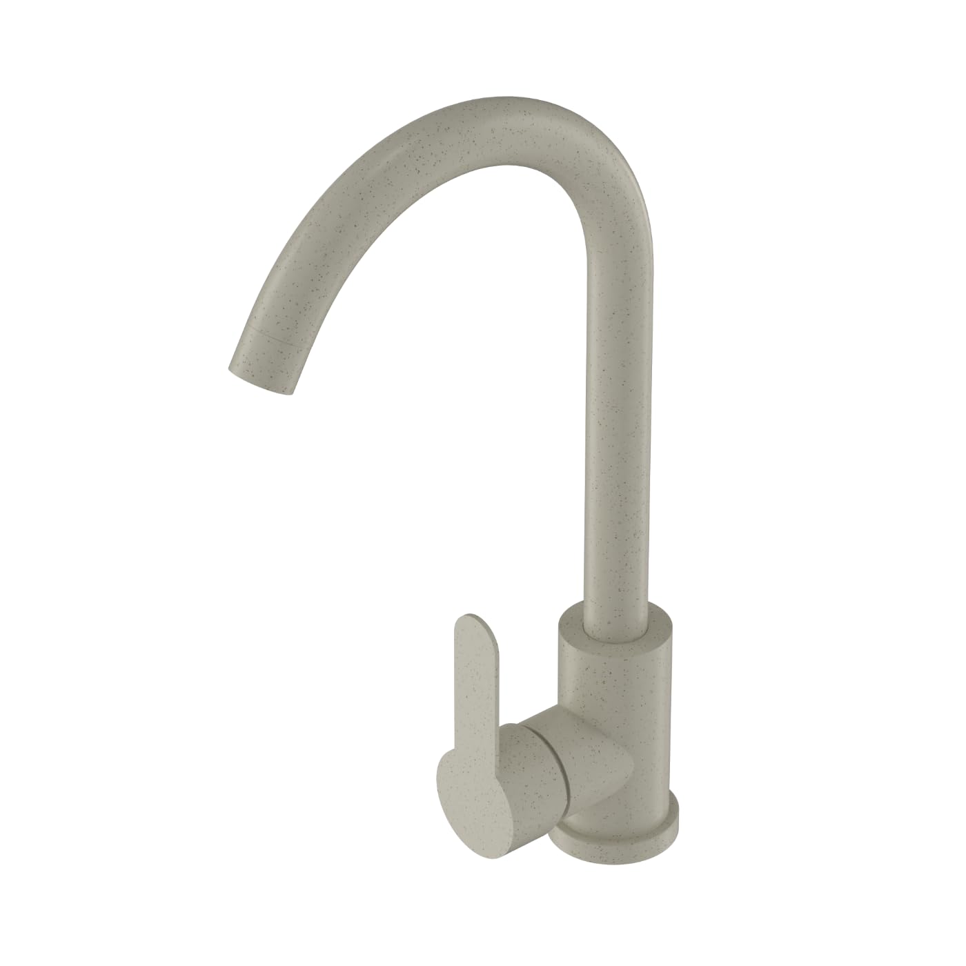 Granitan PRESTIGE - Rubinetto da cucina con beccuccio girevole a 360°, rubinetto ad alta pressione, miscelatore per cucina con testa in ceramica, colore beige