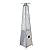Ufyerutg Pyramid Patio Heater, 40000 BTU Outdoor Flame Patio Heater All Stainless Steel, Quartz Glass Tube Propane Heater, Triple Protection System, Suitable for Outdoor Commercial & Residential Use