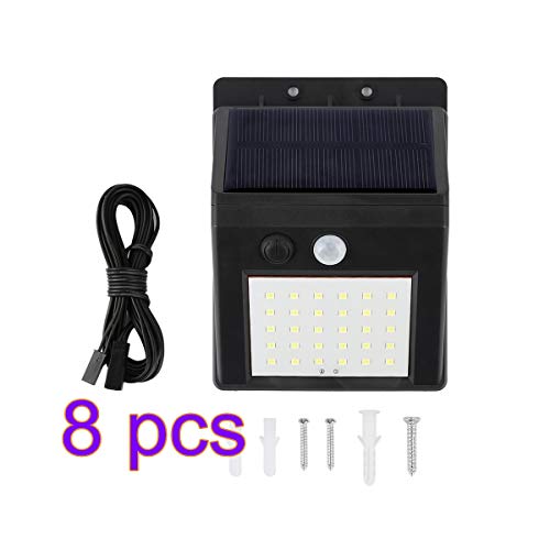 bqmqolove - Lámpara de Pared LED para Exteriores con Sensor de Movimiento infrarrojo Inteligente, luz de jardín, Resistente al Agua, Luces de Camino