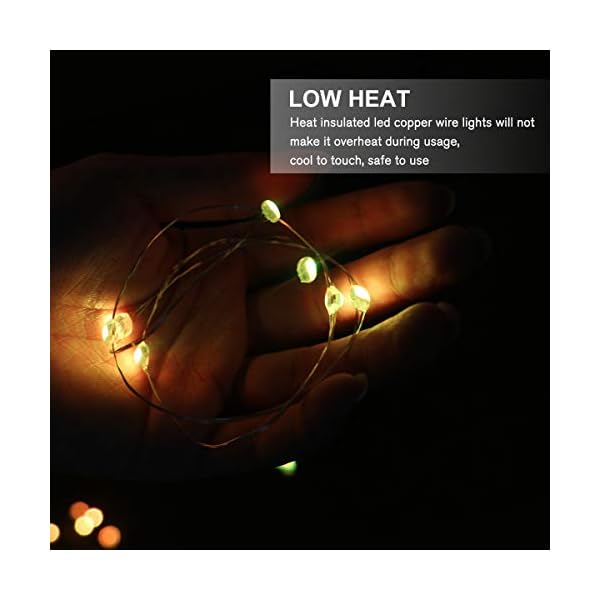 Anjaylia led fairy lights battery operated string lights christmas lights - image 4