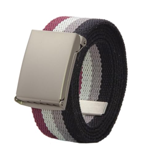 LGBTQIA+ Asexual Adjustable Canvas Belt with Bottle Opener Buckle