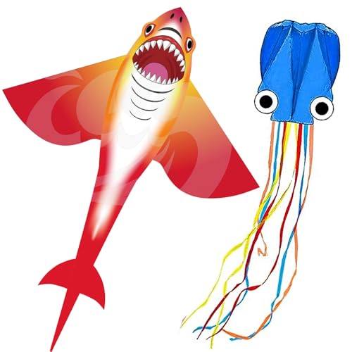 LANRUI Shark kie for Kids (Shark+Octopus)
