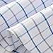 Teen Boys Plaid Shirts Button Down Long Sleeve School Shirt Mock Neck Pure Cotton Trendy Tops Cozy (White, 7-8 Years)